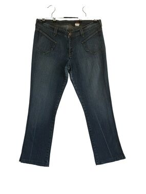 Bongo Y2K Low Rise Bootcut Stretch Jeans Women’s Plus Size 17 Dark Wash Denim